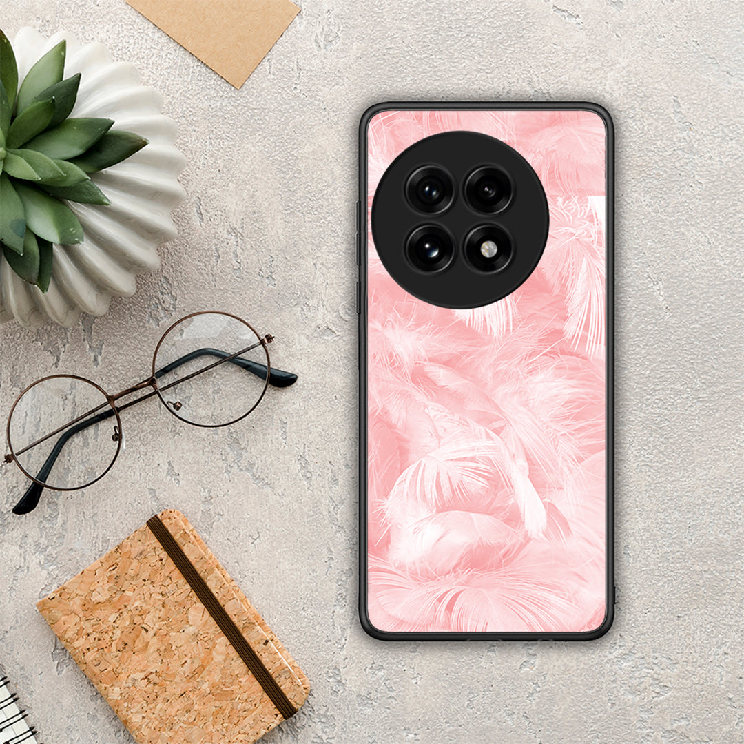 Boho Pink Feather - OnePlus 13 θήκη