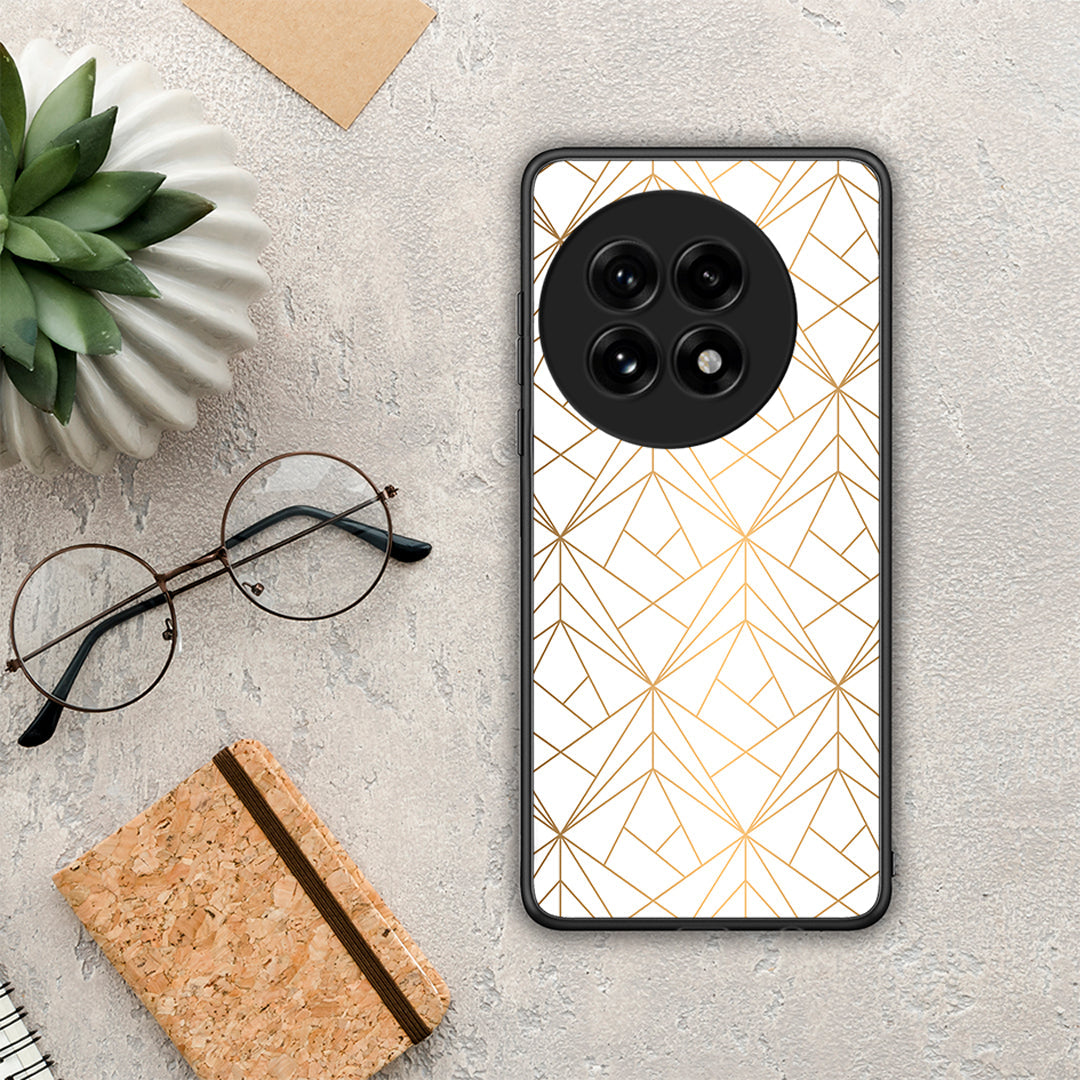 Geometric Luxury White - OnePlus 13 θήκη