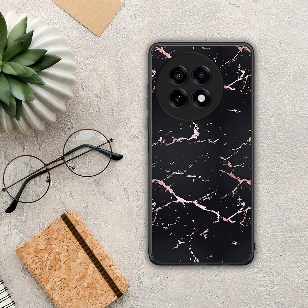 Marble Black Rosegold - OnePlus 13R θήκη