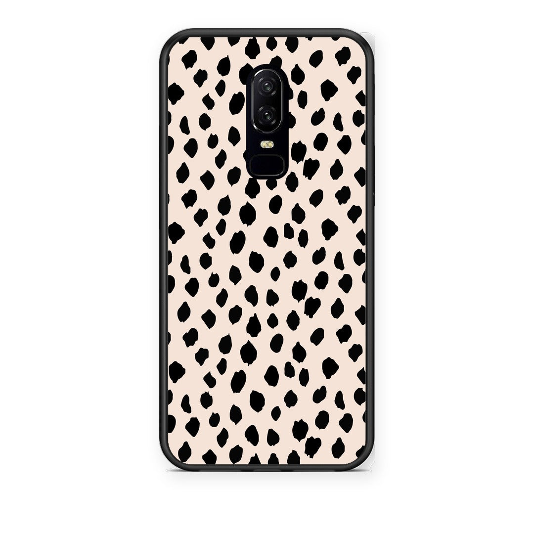 Θήκη OnePlus 6 New Polka Dots από τη Smartfits με σχέδιο στο πίσω μέρος και μαύρο περίβλημα | OnePlus 6 New Polka Dots case with colorful back and black bezels