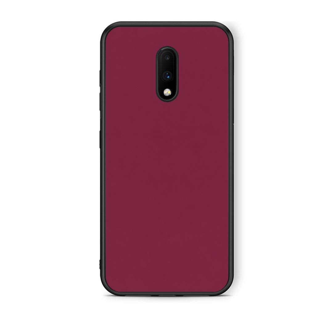 Θήκη OnePlus 7 Burgundy από τη Smartfits με σχέδιο στο πίσω μέρος και μαύρο περίβλημα | OnePlus 7 Burgundy case with colorful back and black bezels