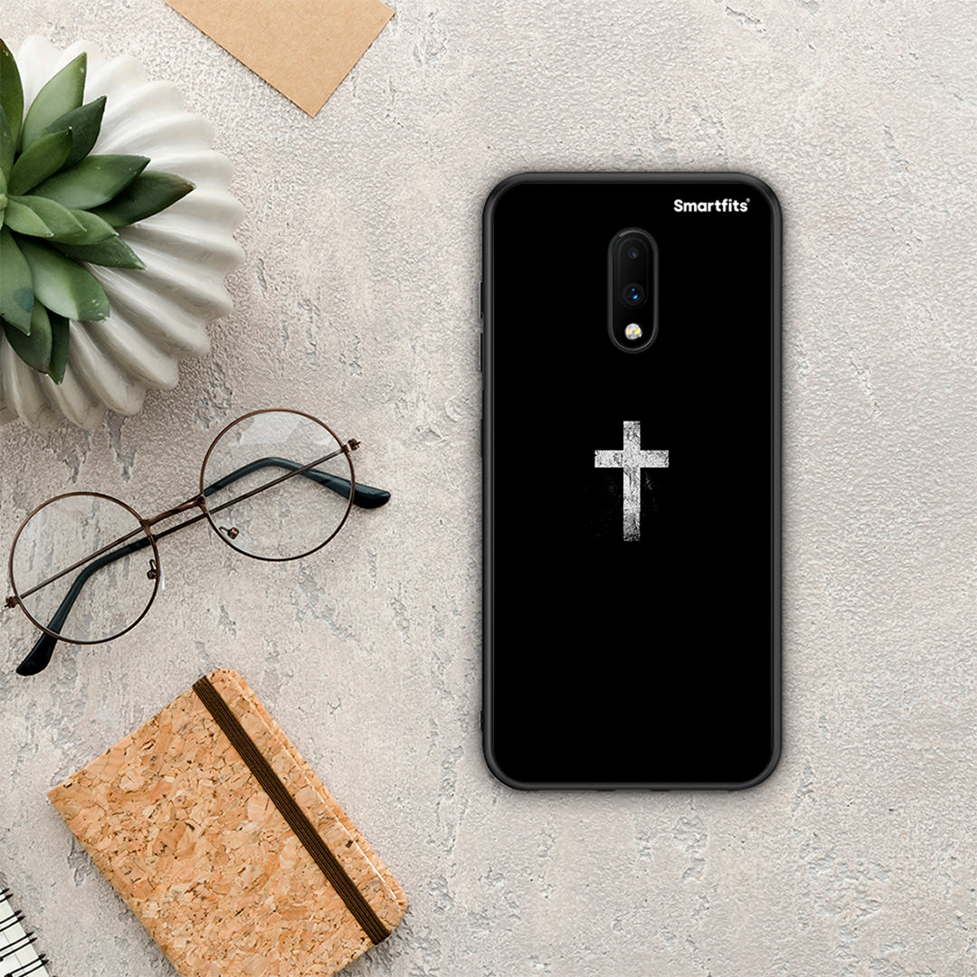 White Cross - OnePlus 7 θήκη