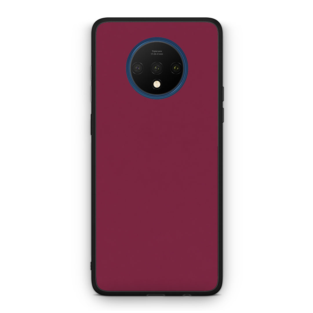 Θήκη OnePlus 7T Burgundy από τη Smartfits με σχέδιο στο πίσω μέρος και μαύρο περίβλημα | OnePlus 7T Burgundy case with colorful back and black bezels