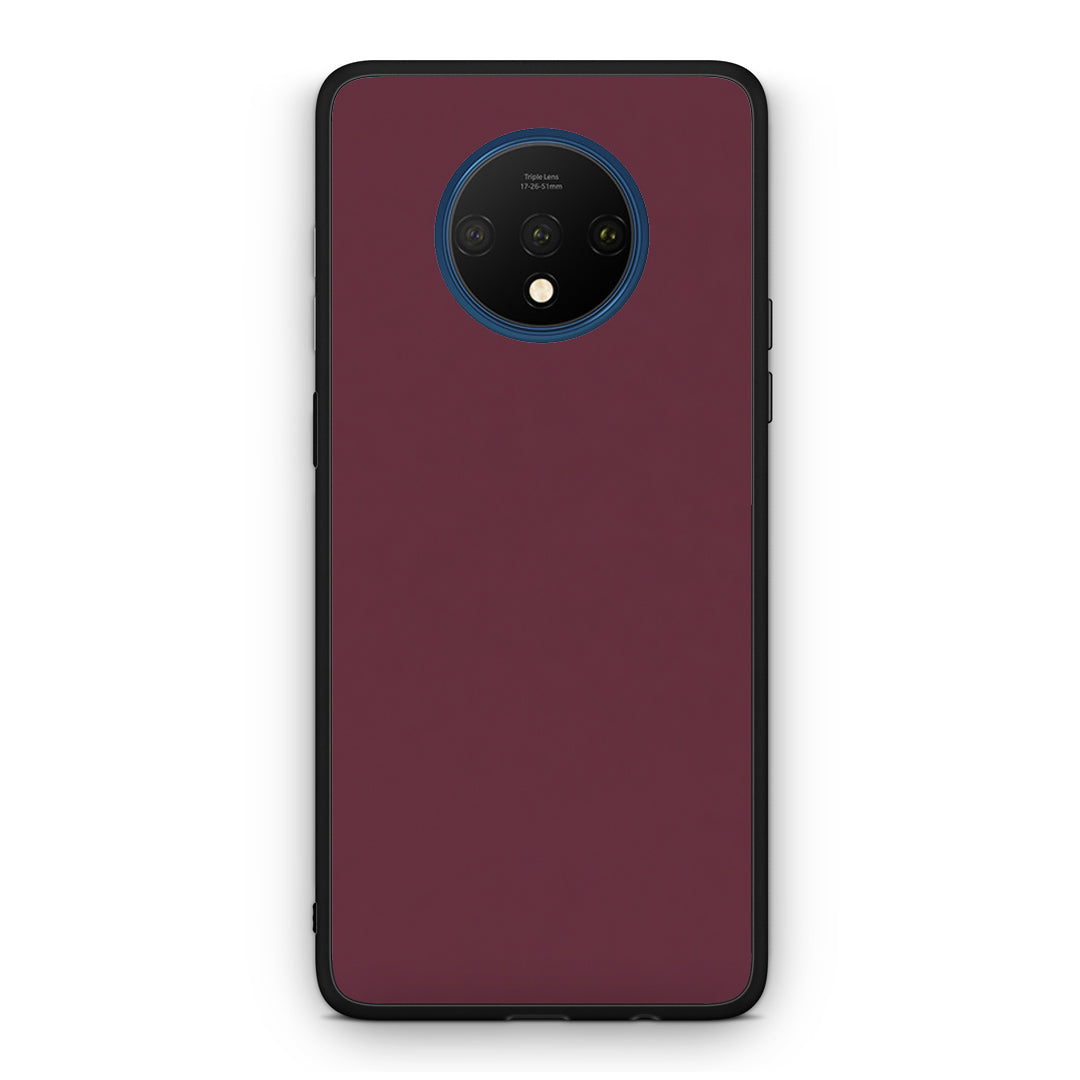 Θήκη OnePlus 7T Muted Burgundy από τη Smartfits με σχέδιο στο πίσω μέρος και μαύρο περίβλημα | OnePlus 7T Muted Burgundy case with colorful back and black bezels