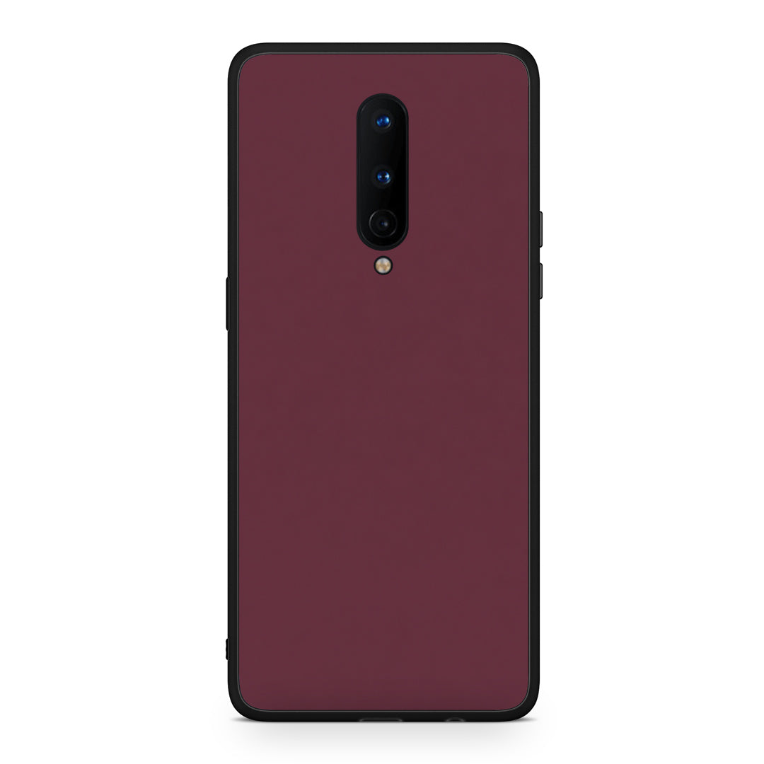 Θήκη OnePlus 8 Muted Burgundy από τη Smartfits με σχέδιο στο πίσω μέρος και μαύρο περίβλημα | OnePlus 8 Muted Burgundy case with colorful back and black bezels
