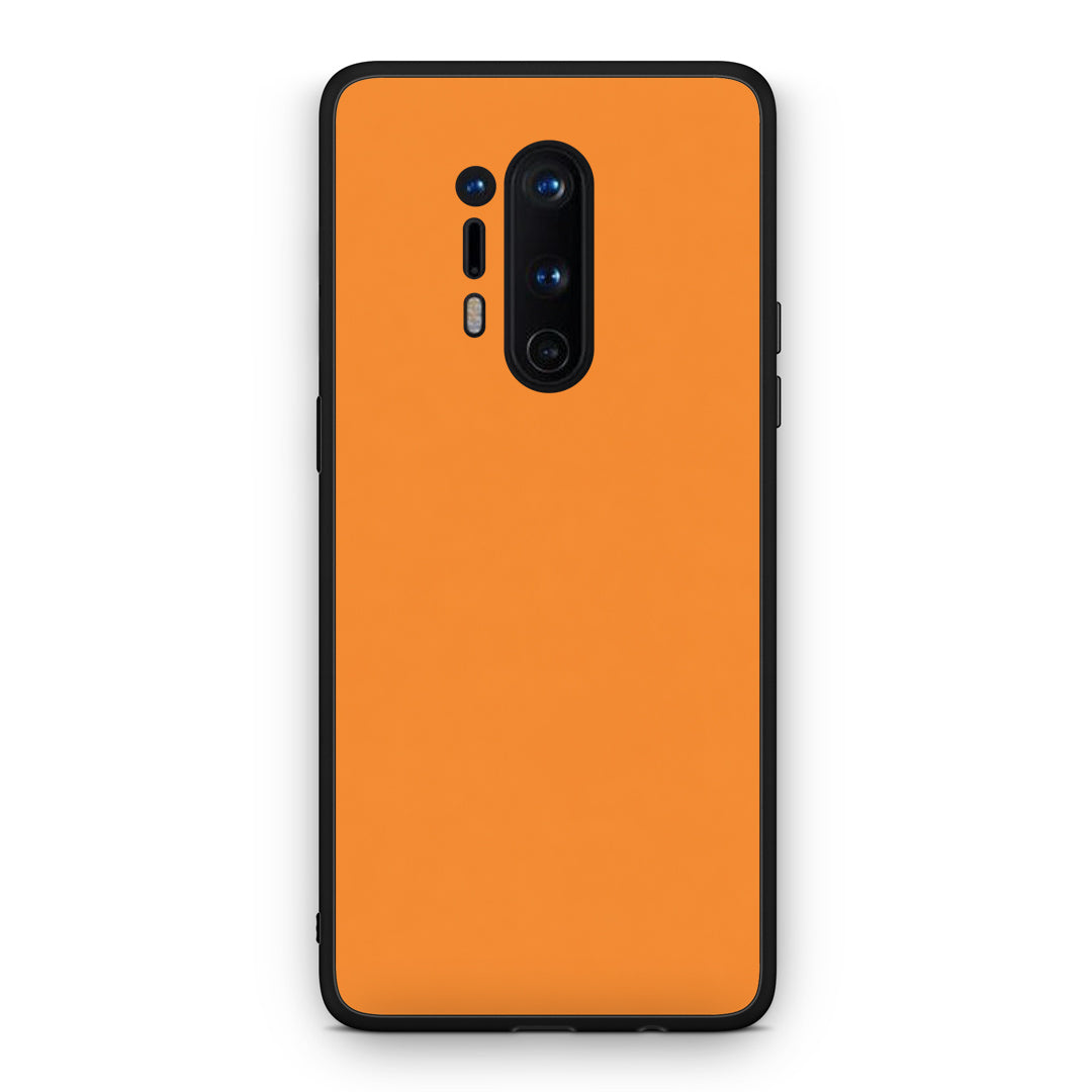 Θήκη OnePlus 8 Pro Tangerine Orange από τη Smartfits με σχέδιο στο πίσω μέρος και μαύρο περίβλημα | OnePlus 8 Pro Tangerine Orange case with colorful back and black bezels