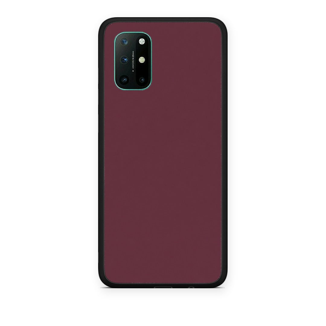 Θήκη OnePlus 8T Muted Burgundy από τη Smartfits με σχέδιο στο πίσω μέρος και μαύρο περίβλημα | OnePlus 8T Muted Burgundy case with colorful back and black bezels