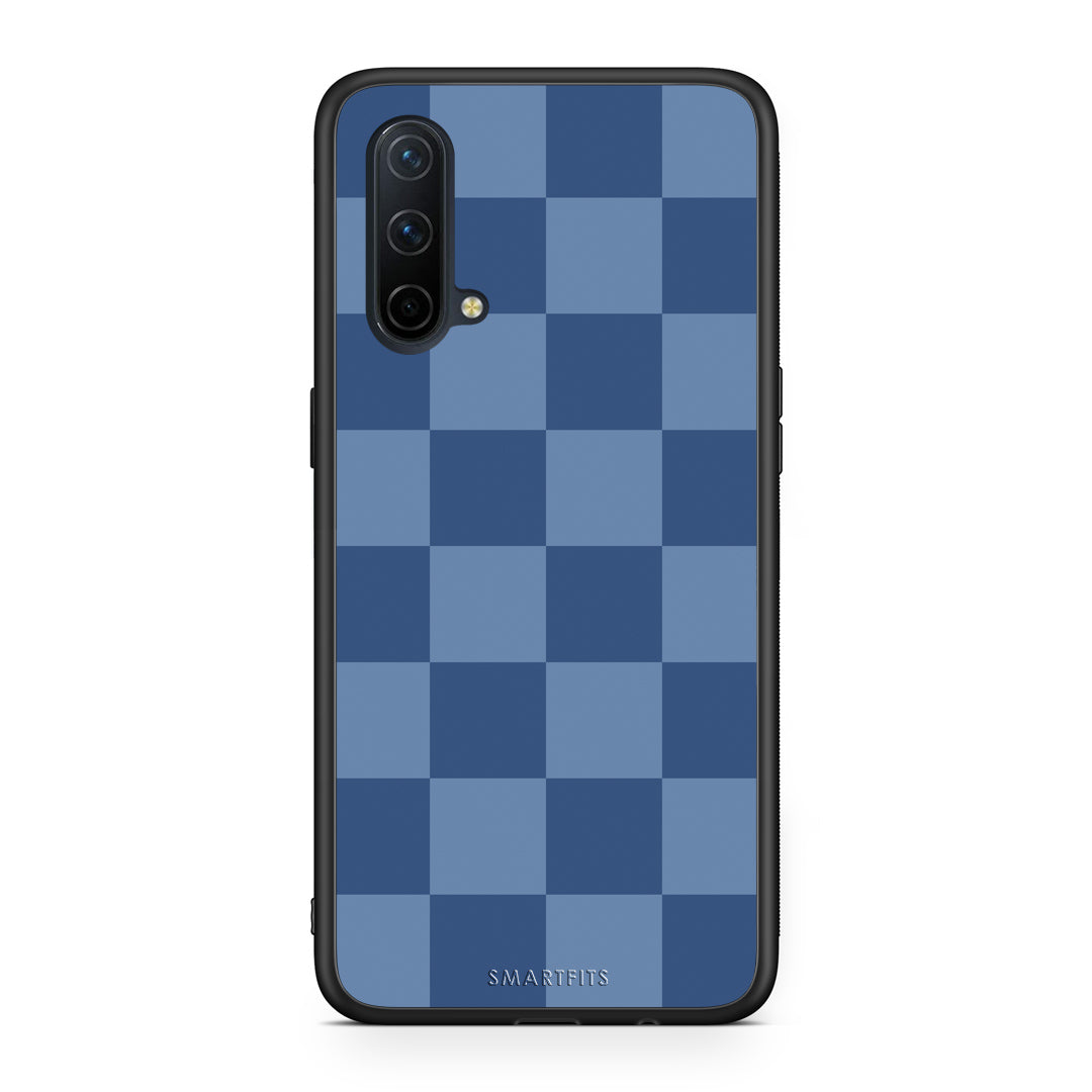 Θήκη OnePlus Nord CE 5G Denim Blue Checkerboard από τη Smartfits με σχέδιο στο πίσω μέρος και μαύρο περίβλημα | OnePlus Nord CE 5G Denim Blue Checkerboard case with colorful back and black bezels