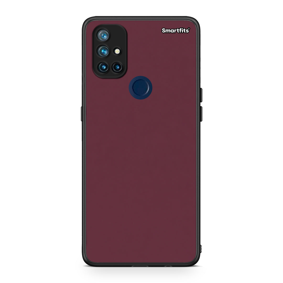 Θήκη OnePlus Nord N10 5G Muted Burgundy από τη Smartfits με σχέδιο στο πίσω μέρος και μαύρο περίβλημα | OnePlus Nord N10 5G Muted Burgundy case with colorful back and black bezels