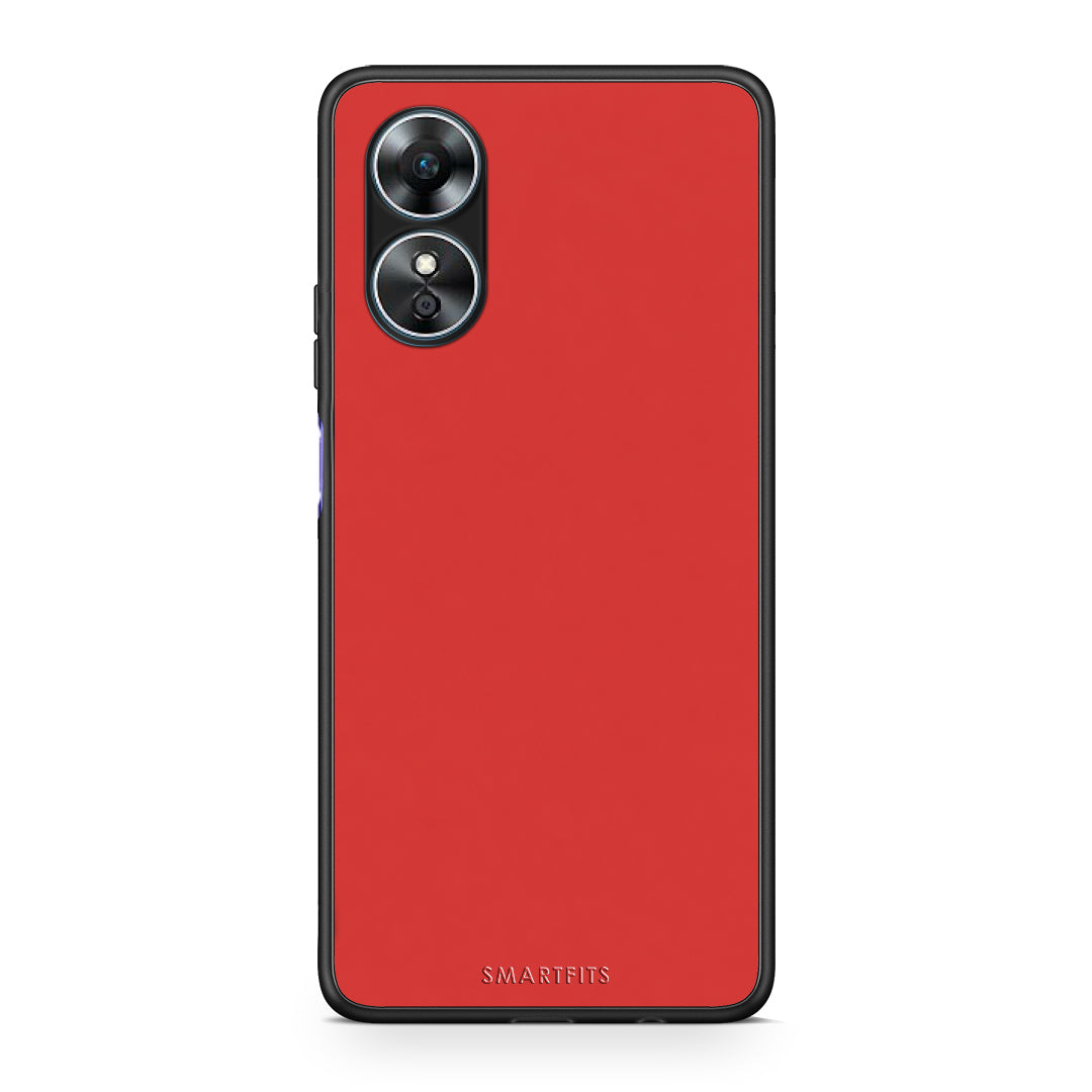 Θήκη Oppo A17 Poppy Red από τη Smartfits με σχέδιο στο πίσω μέρος και μαύρο περίβλημα | Oppo A17 Poppy Red case with colorful back and black bezels