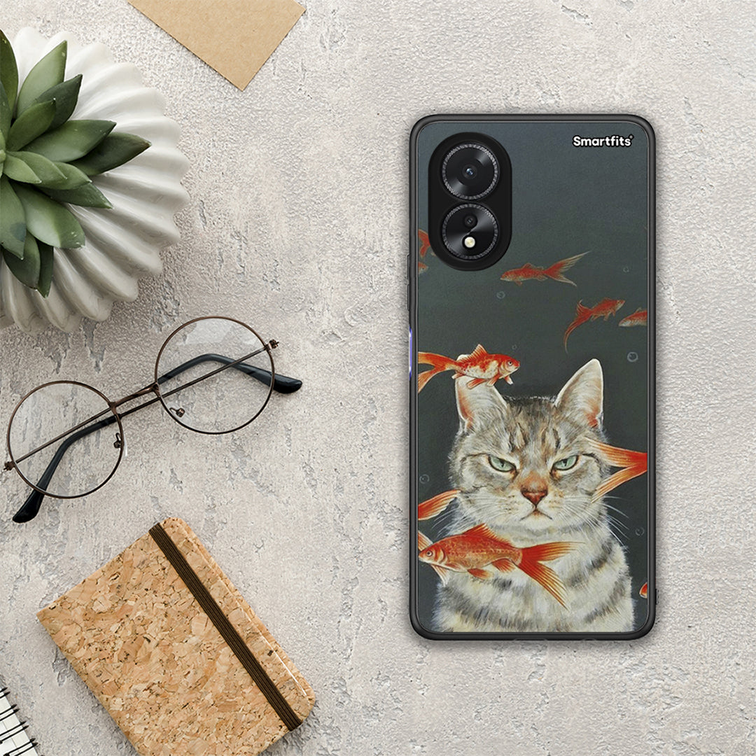 Cat Goldfish - Oppo A38 θήκη