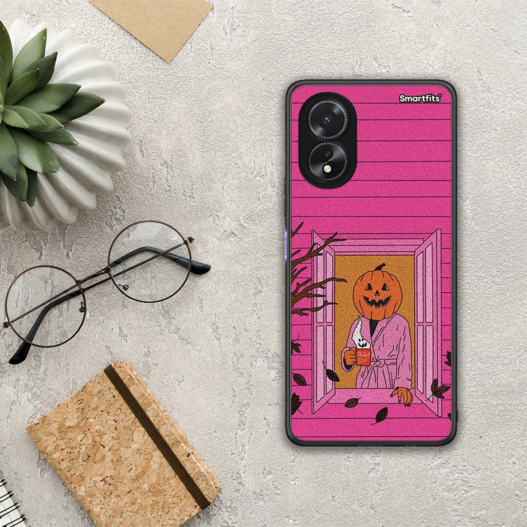Halloween Pumpkin Lady - Oppo A38 θήκη