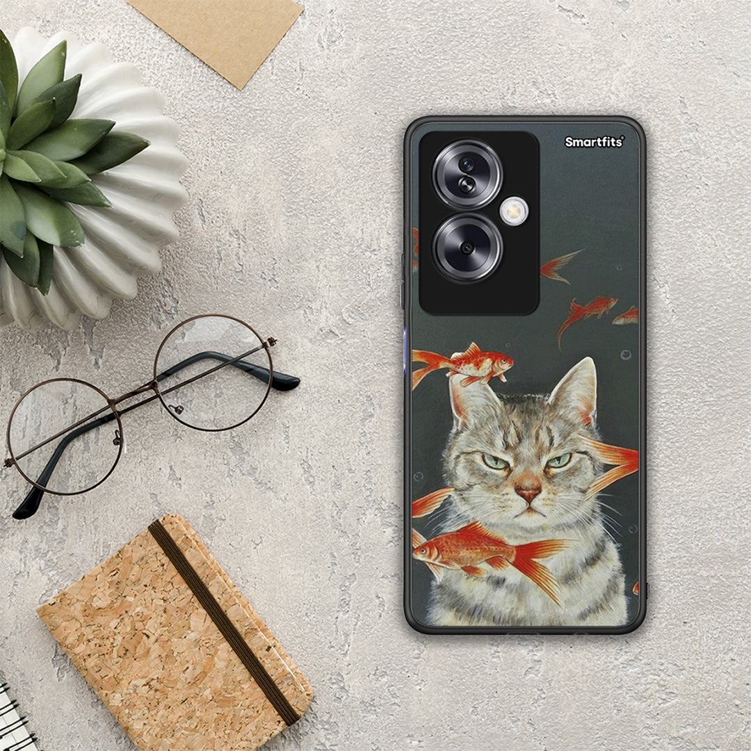 Cat Goldfish - Oppo A79 / A2 θήκη