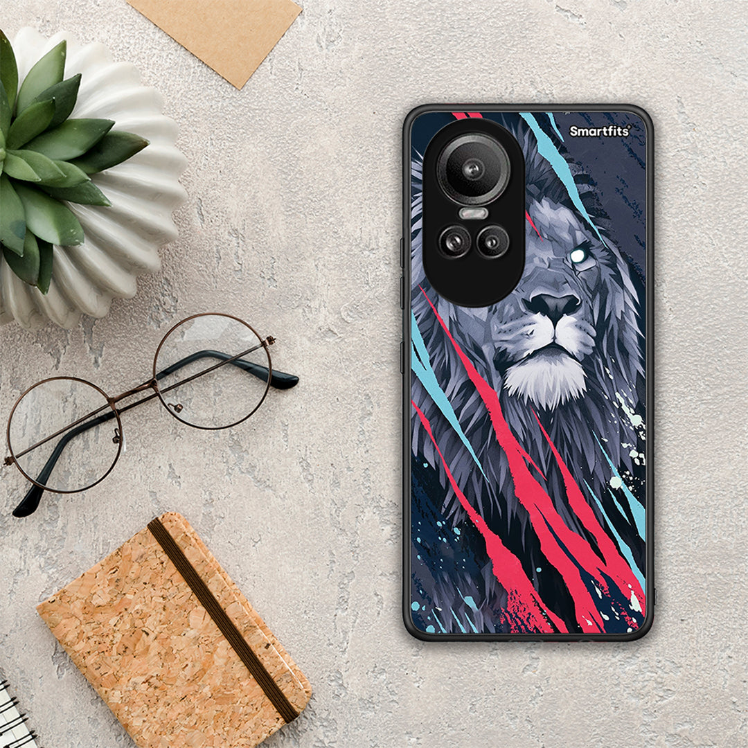 PopArt Lion Designer - Oppo Reno10 Pro θήκη