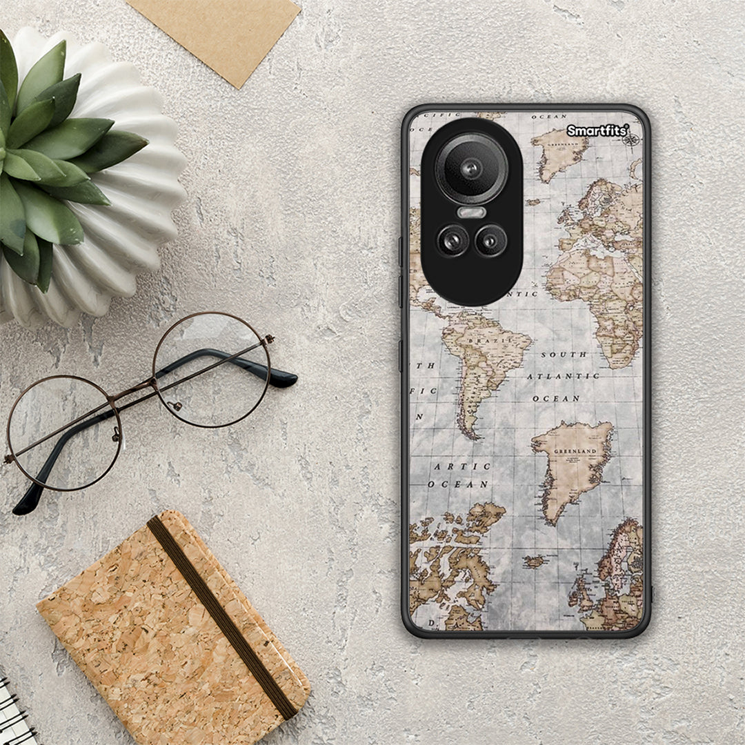 World Map - Oppo Reno10 Pro θήκη