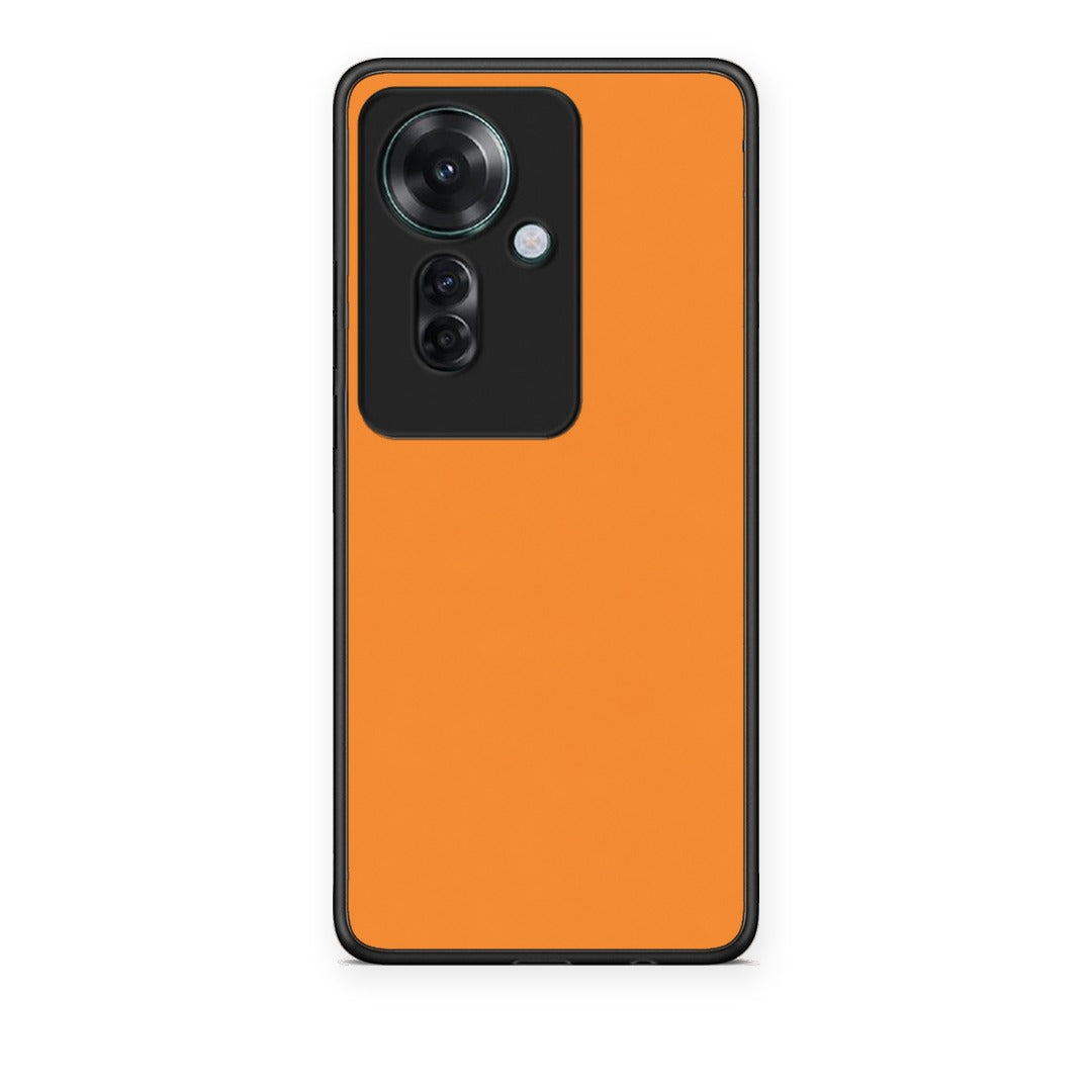 Θήκη Oppo Reno11 F 5G Tangerine Orange από τη Smartfits με σχέδιο στο πίσω μέρος και μαύρο περίβλημα | Oppo Reno11 F 5G Tangerine Orange case with colorful back and black bezels