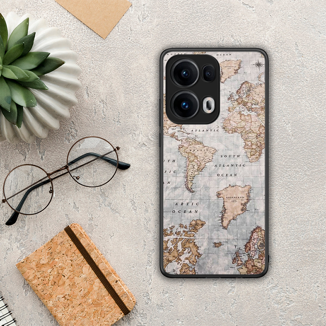 World Map - Oppo Reno13 Pro θήκη