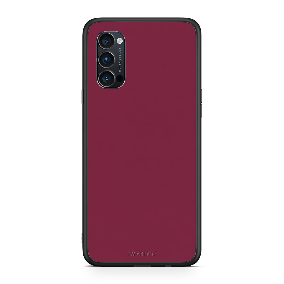 Θήκη Oppo Reno4 Pro 5G Burgundy από τη Smartfits με σχέδιο στο πίσω μέρος και μαύρο περίβλημα | Oppo Reno4 Pro 5G Burgundy case with colorful back and black bezels