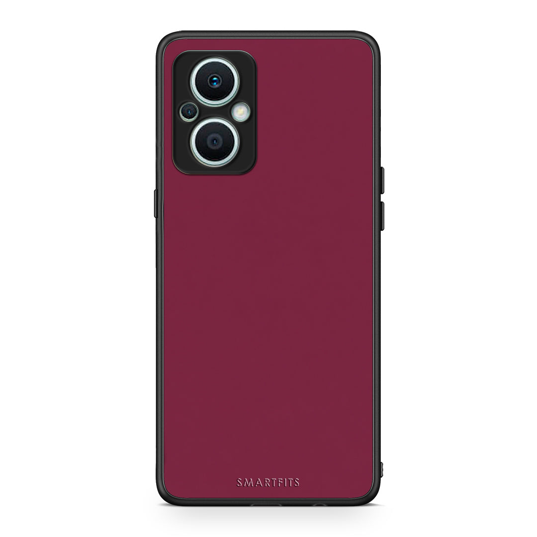Θήκη Oppo Reno7 Lite Burgundy από τη Smartfits με σχέδιο στο πίσω μέρος και μαύρο περίβλημα | Oppo Reno7 Lite Burgundy case with colorful back and black bezels