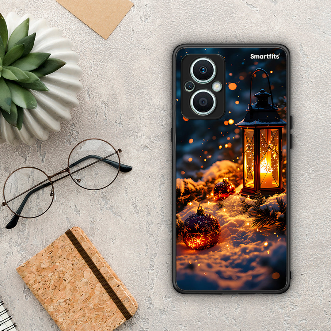 Θήκη Oppo Reno7 Lite Christmas Ornaments από τη Smartfits με σχέδιο στο πίσω μέρος και μαύρο περίβλημα | Oppo Reno7 Lite Christmas Ornaments Case with Colorful Back and Black Bezels