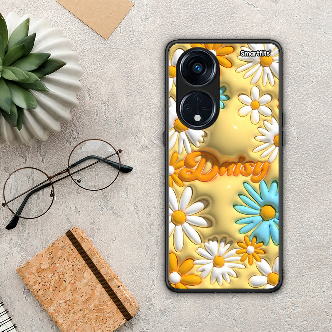 Θήκη Oppo Reno8T 5G / A1 Pro Bubble Daisies από τη Smartfits με σχέδιο στο πίσω μέρος και μαύρο περίβλημα | Oppo Reno8T 5G / A1 Pro Bubble Daisies Case with Colorful Back and Black Bezels