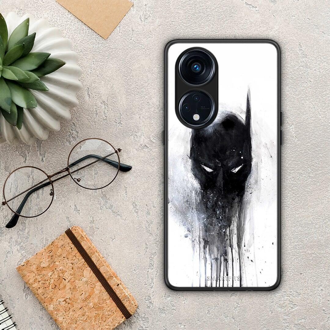 Θήκη Oppo A98 Hero Paint Bat από τη Smartfits με σχέδιο στο πίσω μέρος και μαύρο περίβλημα | Oppo A98 Hero Paint Bat Case with Colorful Back and Black Bezels