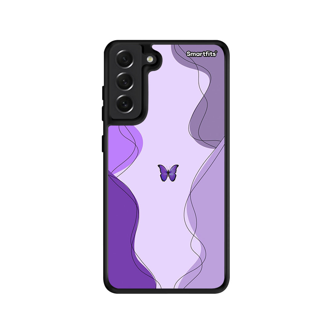 Purple Mariposa - Samsung Galaxy S21 FE θήκη