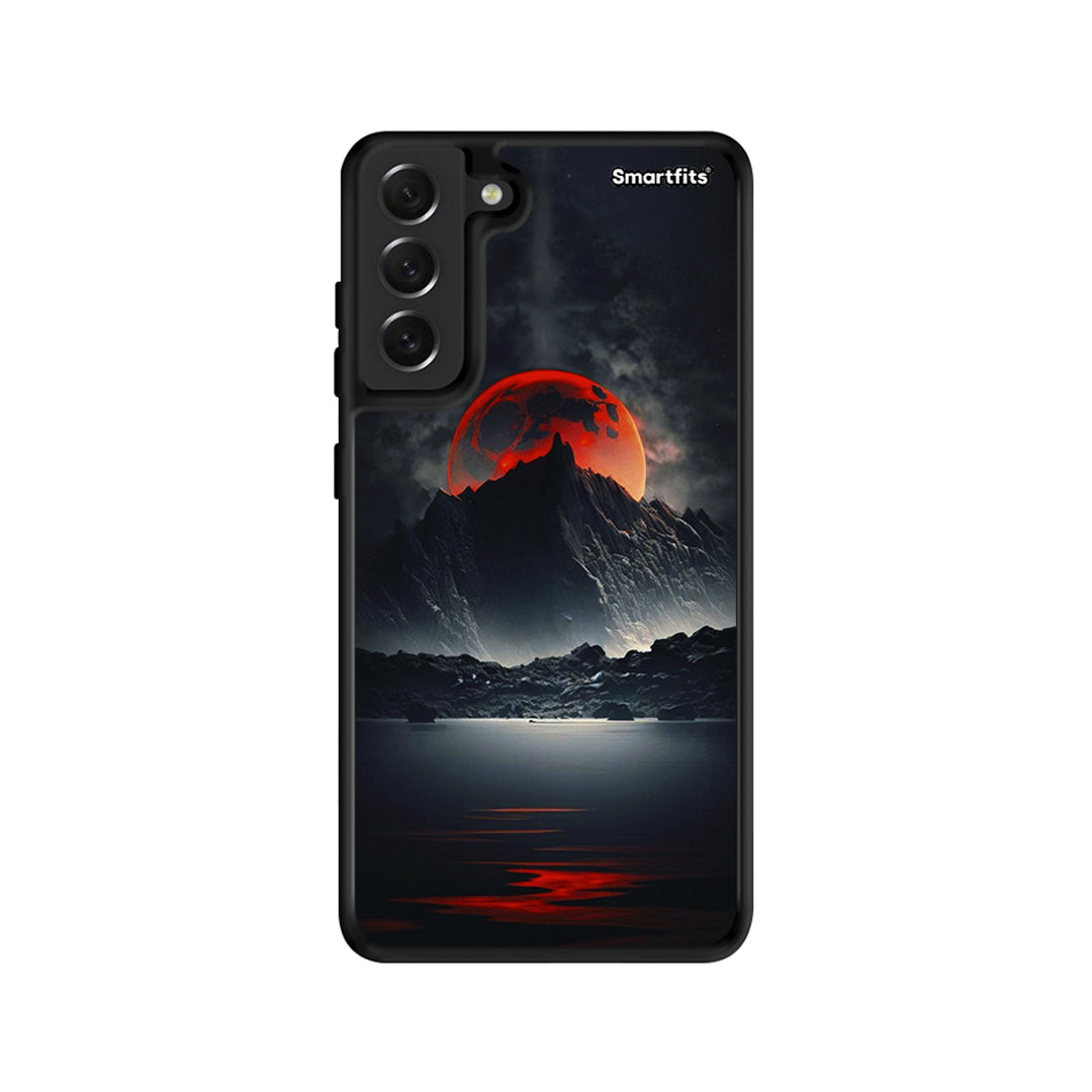 Red Full Moon - Samsung Galaxy S21 FE θήκη