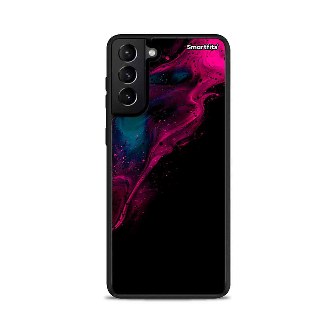 Watercolor Pink Black - Samsung Galaxy S21+ θήκη