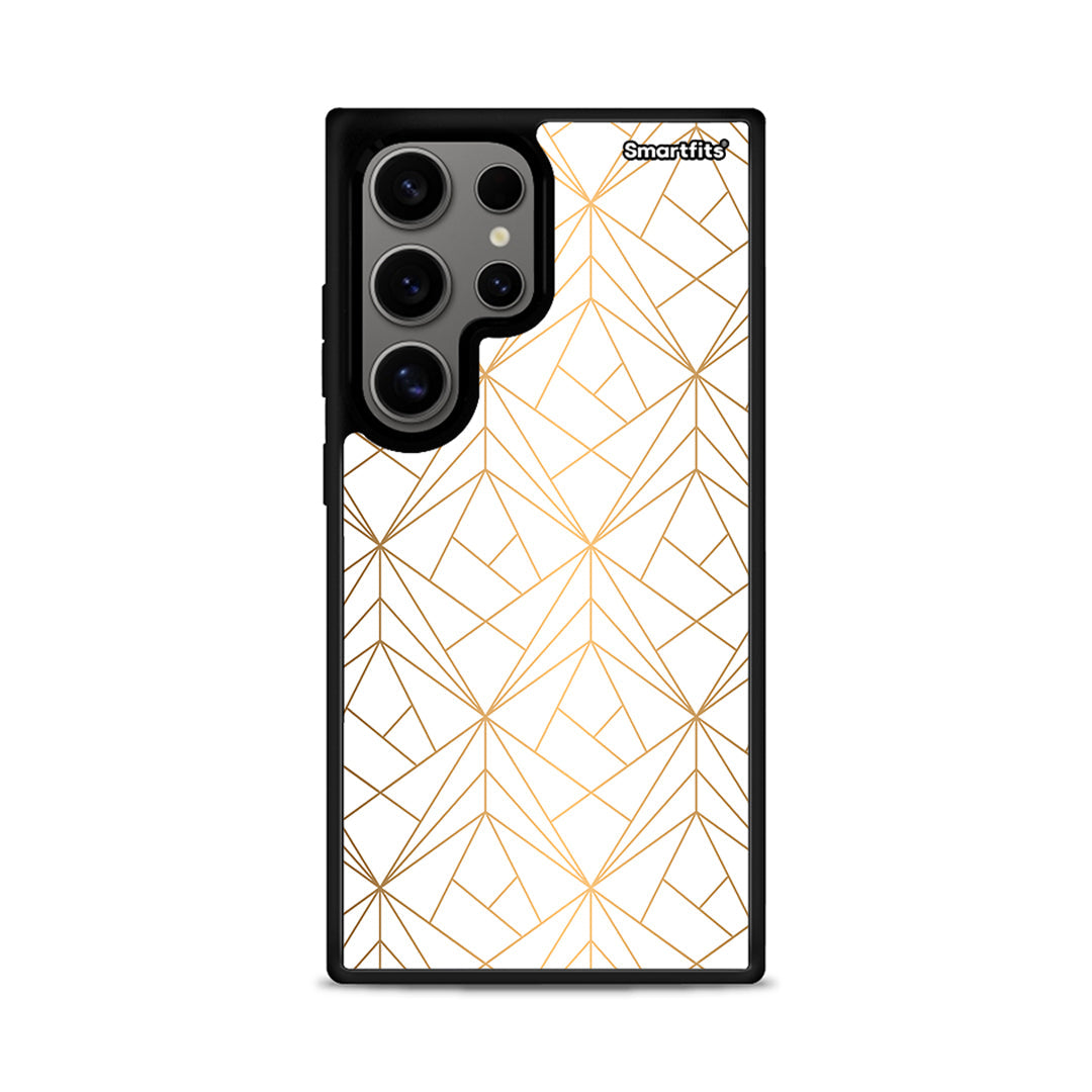 Geometric Luxury White - Samsung Galaxy S24 Ultra θήκη