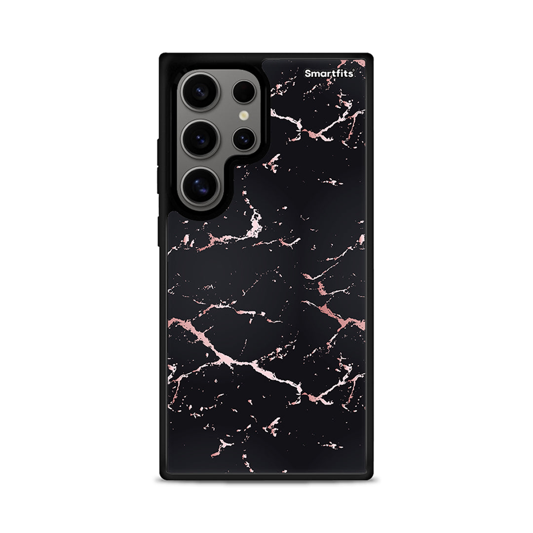 Marble Black Rosegold - Samsung Galaxy S24 Ultra θήκη