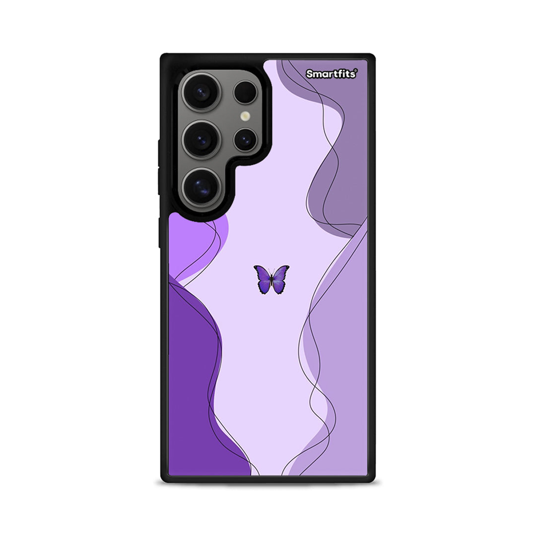 Purple Mariposa - Samsung Galaxy S24 Ultra θήκη