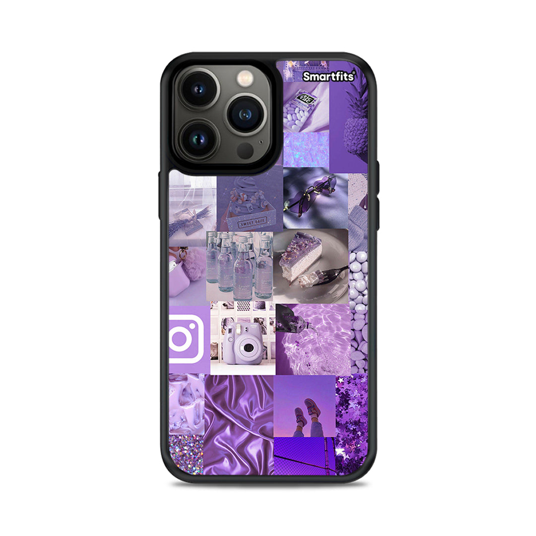 Purple Aesthetic Collage - iPhone 13 Pro Max θήκη