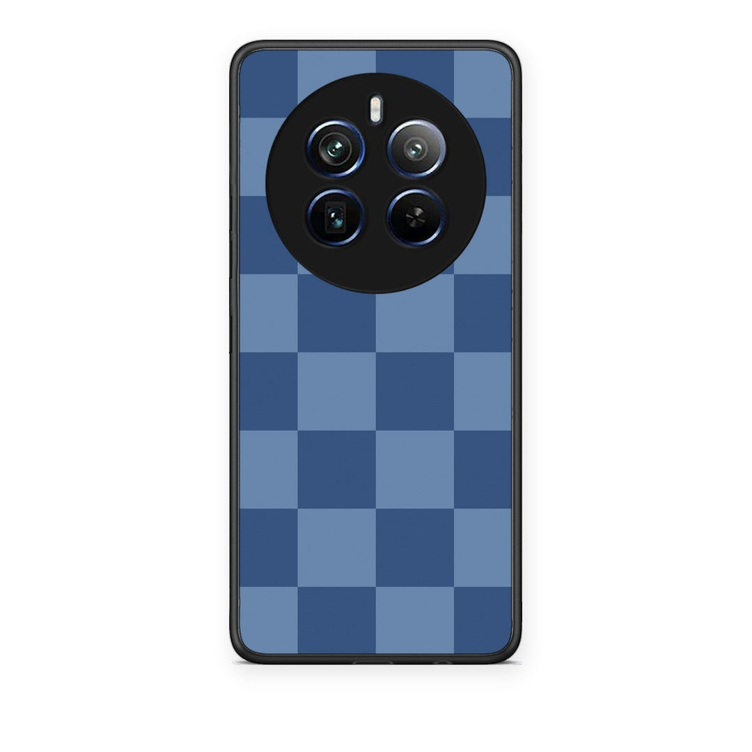Θήκη Realme 12 Pro 5G / 12 Pro+ Denim Blue Checkerboard από τη Smartfits με σχέδιο στο πίσω μέρος και μαύρο περίβλημα | Realme 12 Pro 5G / 12 Pro+ Denim Blue Checkerboard case with colorful back and black bezels