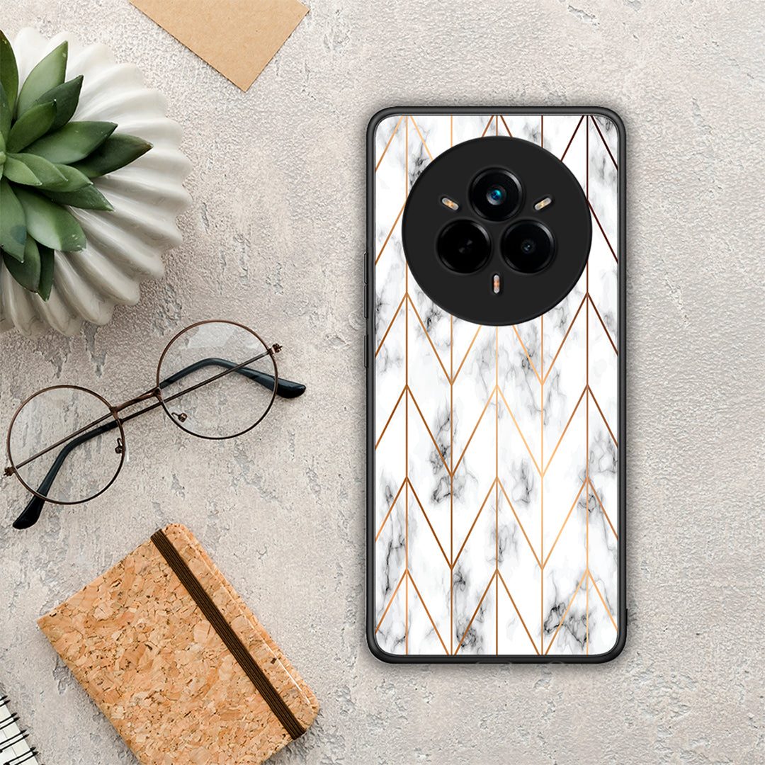 Marble Gold Geometric - Realme 14 Pro θήκη