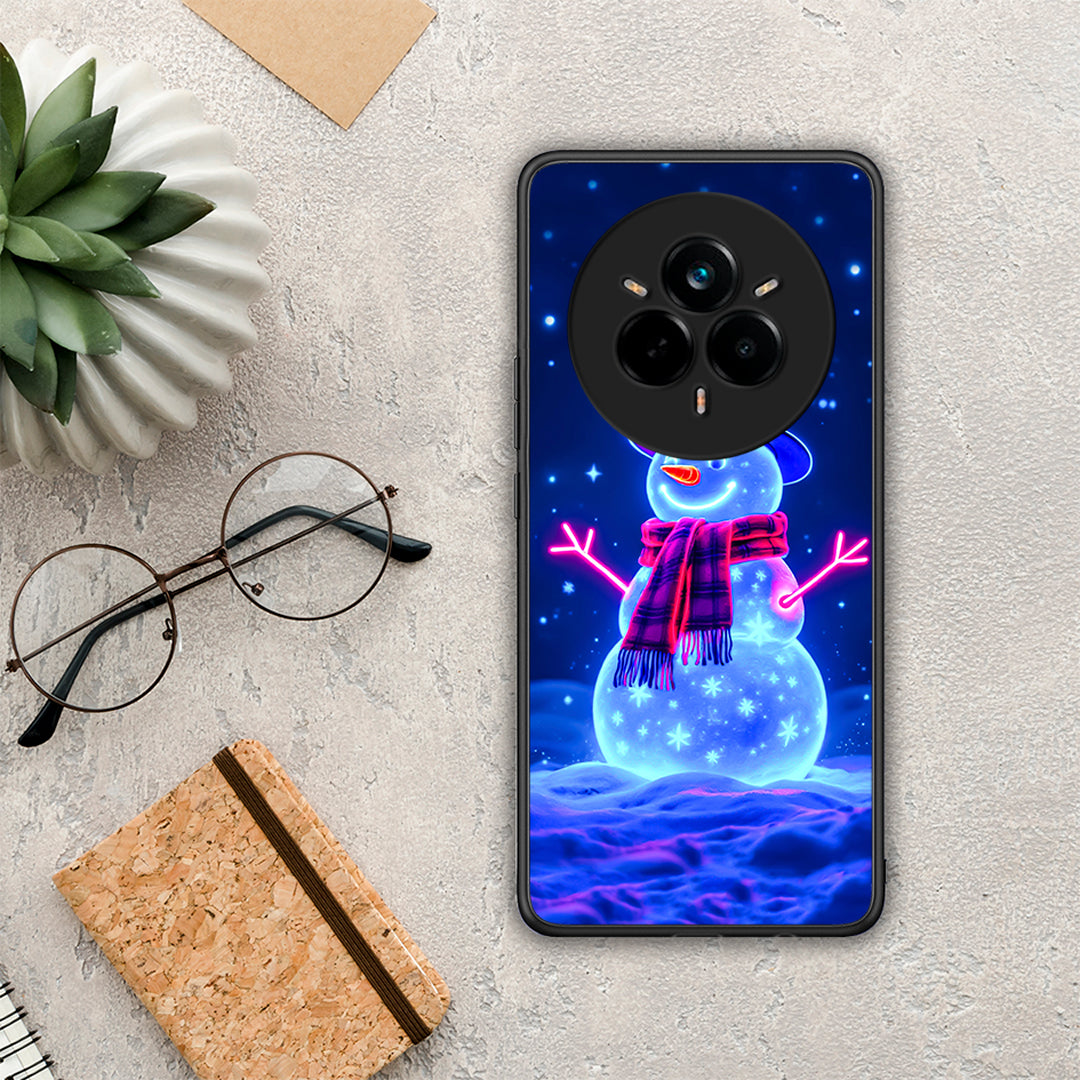 Christmas Neon Snowman - Realme 14 Pro Plus θήκη
