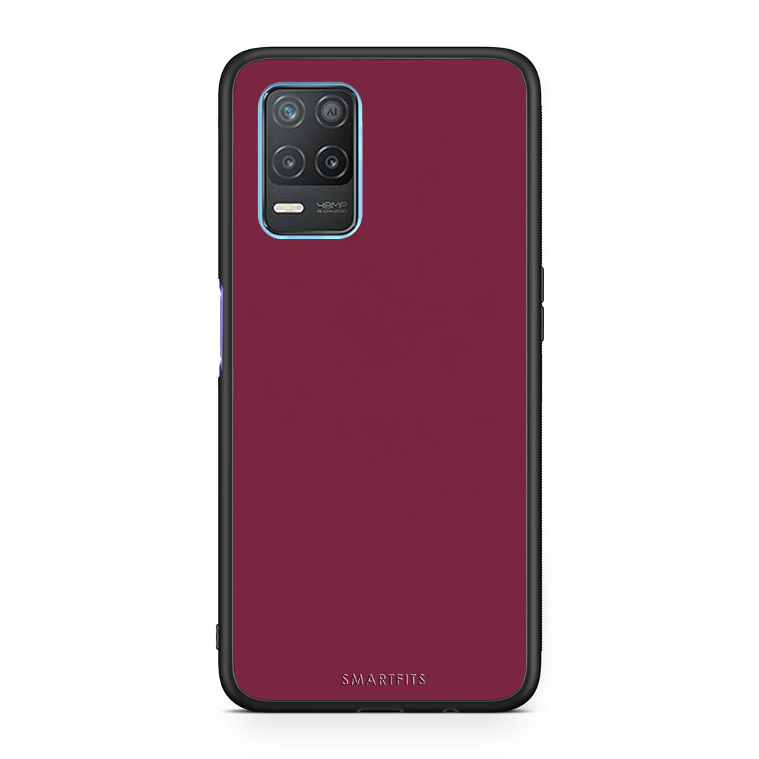 Θήκη Realme 8 5G Burgundy από τη Smartfits με σχέδιο στο πίσω μέρος και μαύρο περίβλημα | Realme 8 5G Burgundy case with colorful back and black bezels