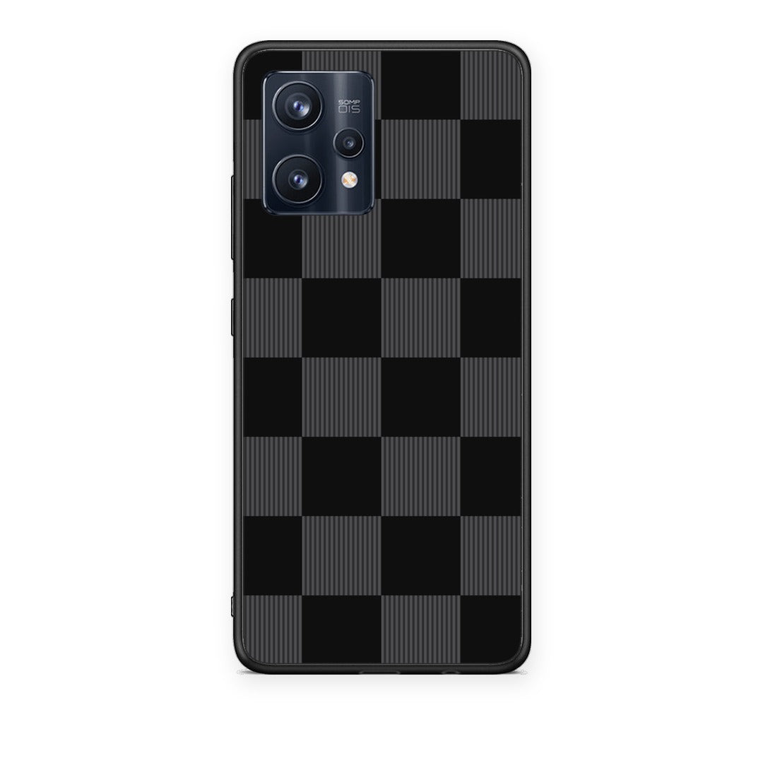 Θήκη Realme 9 / 9 Pro+ 5G Black and Charcoal Striped Checks από τη Smartfits με σχέδιο στο πίσω μέρος και μαύρο περίβλημα | Realme 9 / 9 Pro+ 5G Black and Charcoal Striped Checks case with colorful back and black bezels