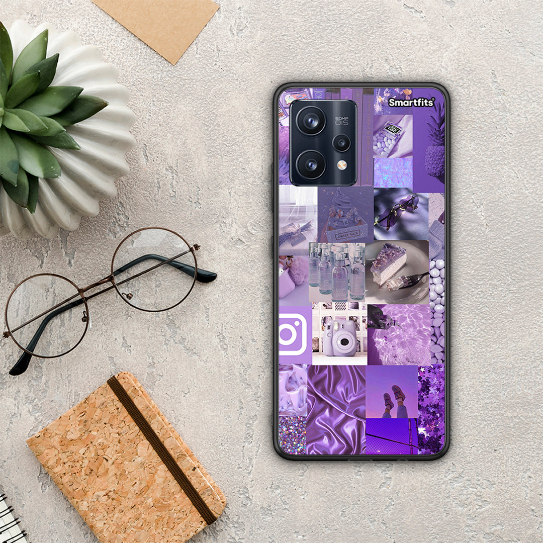 Purple Aesthetic Collage - Realme 9 / 9 Pro+ 5G θήκη