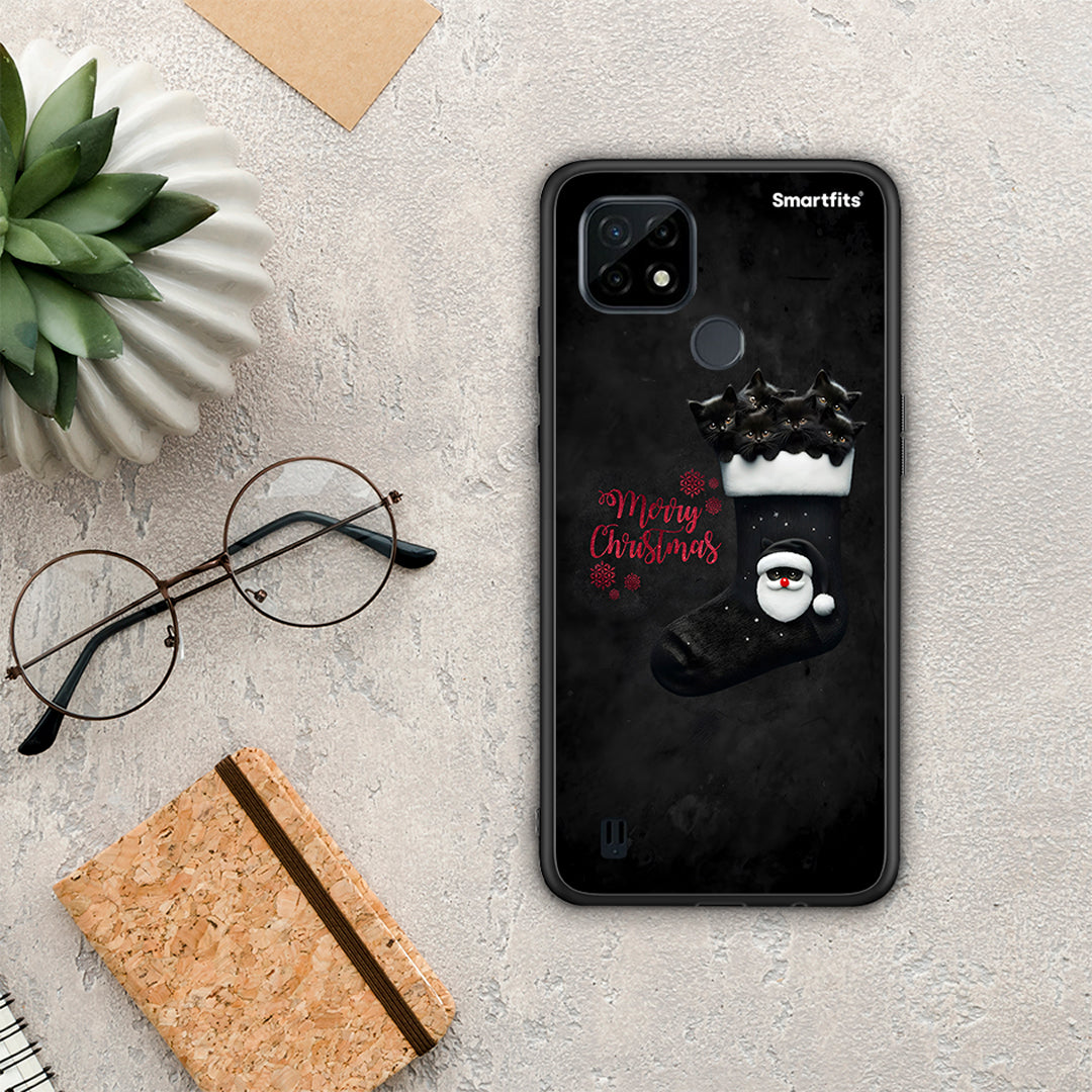 Merry Cat Christmas - Realme C21 θήκη