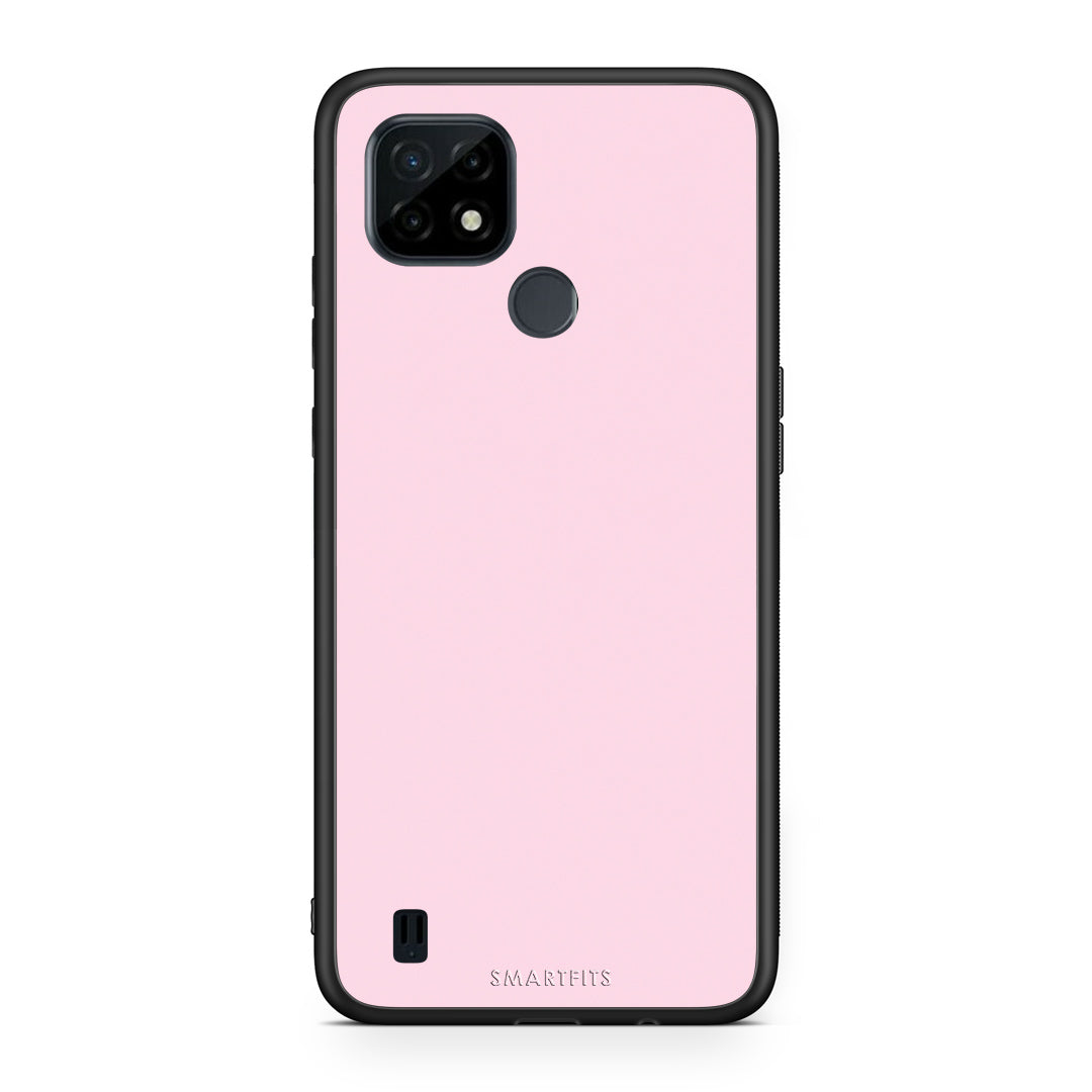 Θήκη Realme C21 Pale Pink από τη Smartfits με σχέδιο στο πίσω μέρος και μαύρο περίβλημα | Realme C21 Pale Pink case with colorful back and black bezels