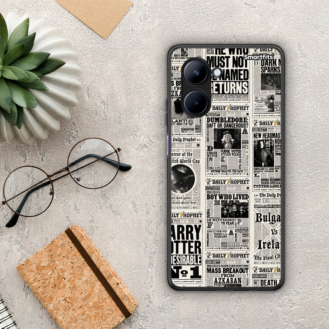 Θήκη Realme C33 Harry Paper από τη Smartfits με σχέδιο στο πίσω μέρος και μαύρο περίβλημα | Realme C33 Harry Paper Case with Colorful Back and Black Bezels