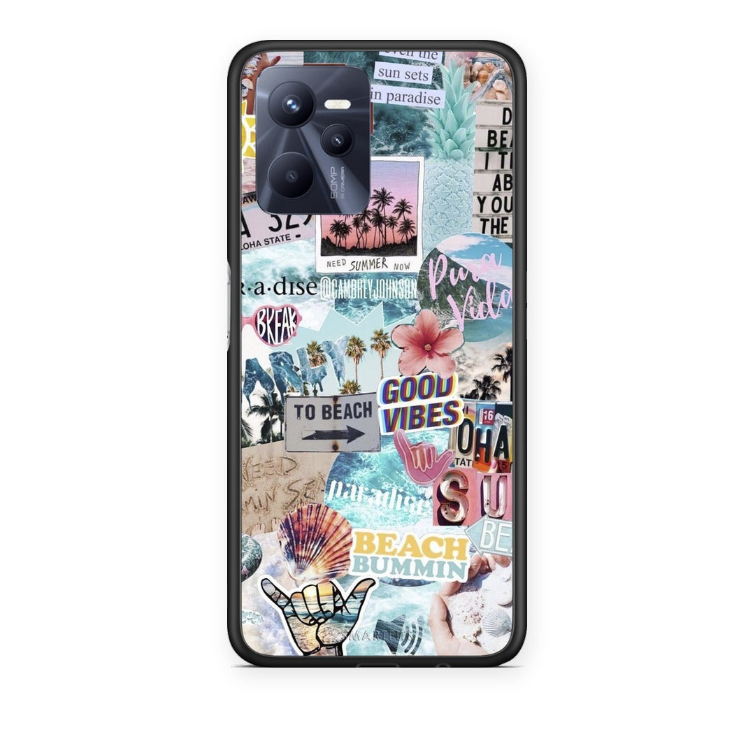 Θήκη Realme C35 / Narzo 50A Prime Summer Vibes από τη Smartfits με σχέδιο στο πίσω μέρος και μαύρο περίβλημα | Realme C35 / Narzo 50A Prime Summer Vibes case with colorful back and black bezels