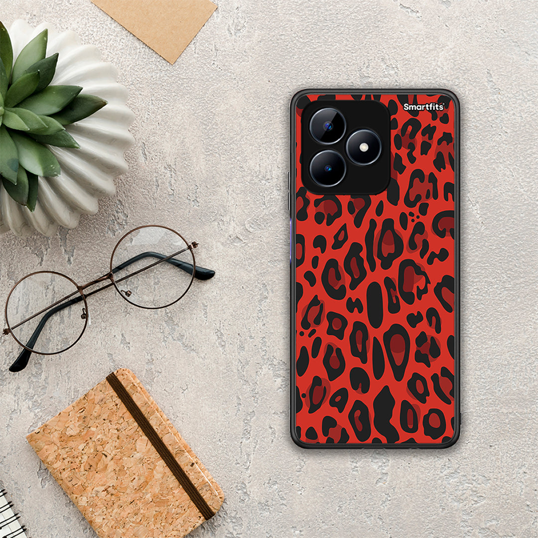 Animal Red Leopard - Realme C51 θήκη