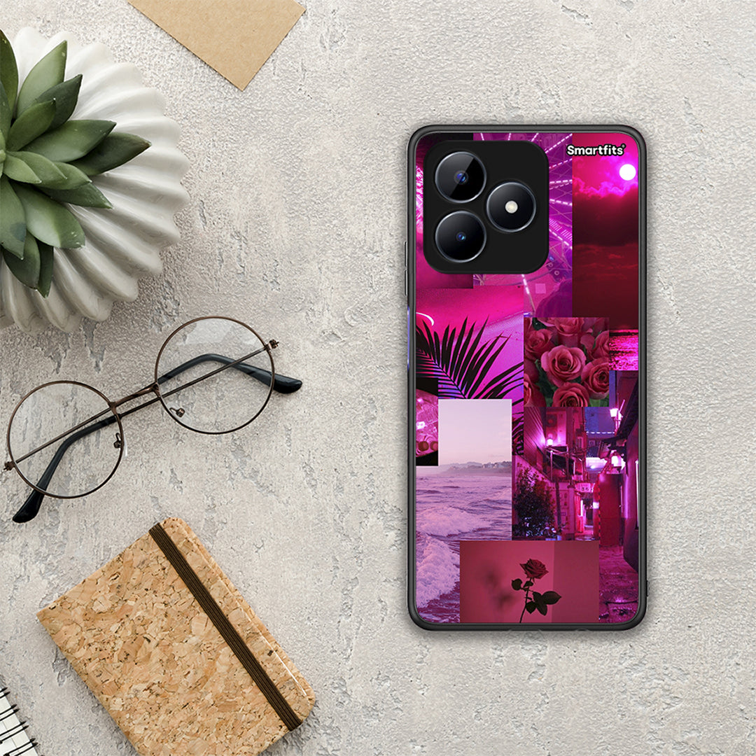 Collage Red Roses - Realme C51 θήκη