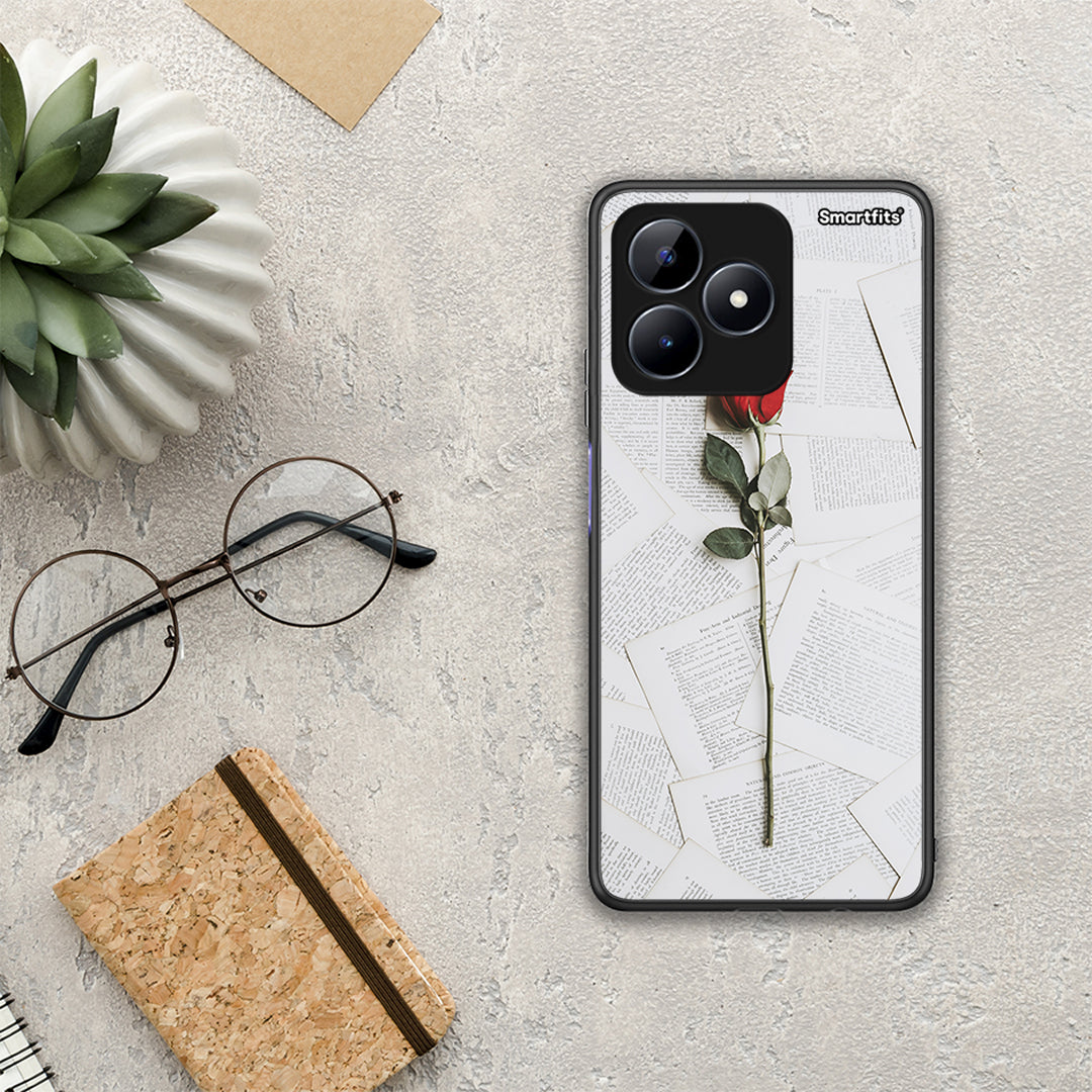 Red Rose - Realme Note 50 θήκη