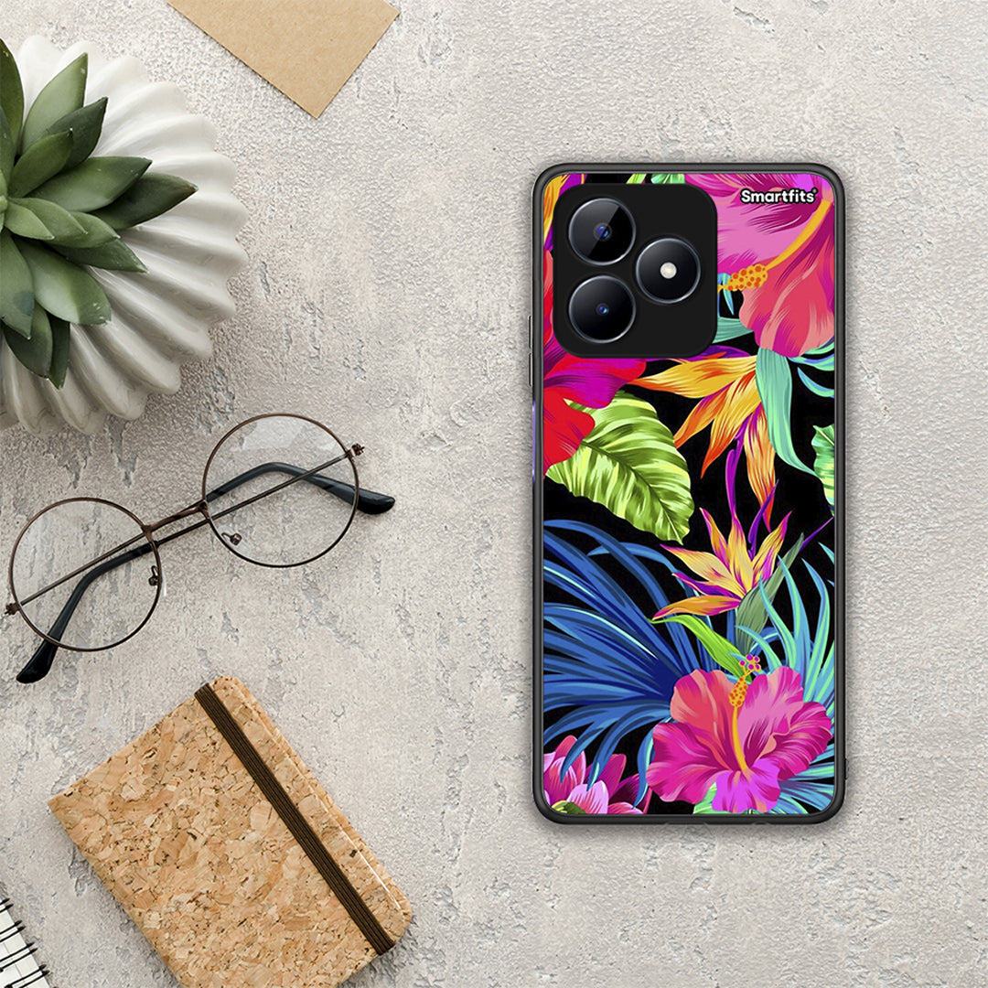 Tropical Flowers - Realme C51 θήκη