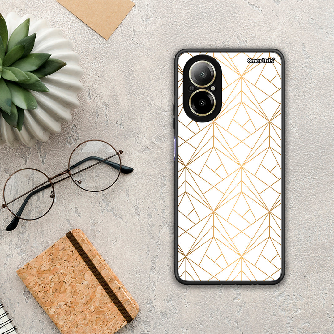 Geometric Luxury White - Realme C67 4G θήκη
