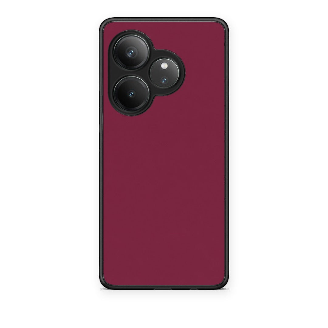 Θήκη Realme GT 6 5G Burgundy από τη Smartfits με σχέδιο στο πίσω μέρος και μαύρο περίβλημα | Realme GT 6 5G Burgundy case with colorful back and black bezels