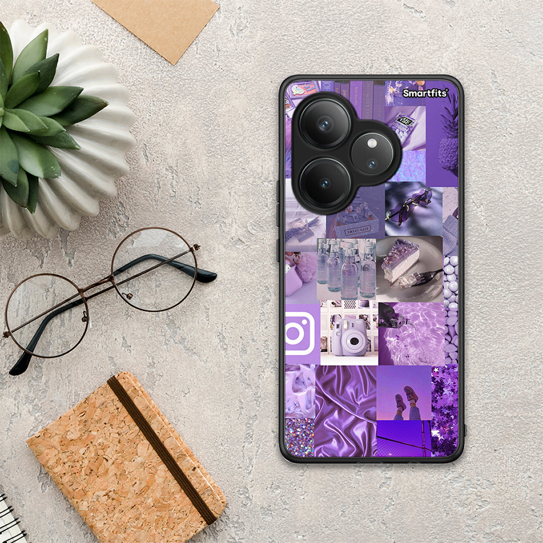 Purple Aesthetic Collage - Realme GT 6 5G θήκη